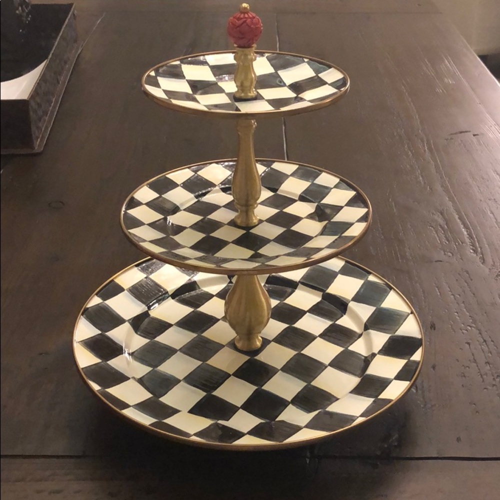 MacKenzie-Childs Three Tier Sweet Tray